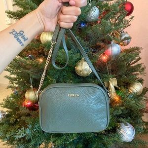 Furla green crossbody